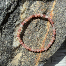 Load image into Gallery viewer, Strawberry Quartz Stretch Bracelet – Soft Pink Glow &amp; Heart‑Centered Energy