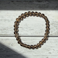 Load image into Gallery viewer, Smoky Quartz Stretch Bracelet – Grounding Energy &amp; Natural Clarity