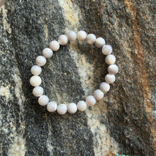 Load image into Gallery viewer, Mother of Pearl Stretch Bracelet – Iridescent Glow &amp; Timeless Elegance