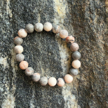 Load image into Gallery viewer, Pink Zebra Jasper Stretch Bracelet – Earthy Harmony &amp; Soft Natural Patterning
