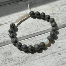 Load image into Gallery viewer, Lava Bead Adjustable Bracelet on Waxed Cord