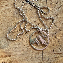 Load image into Gallery viewer, Mountain Pendant Necklace