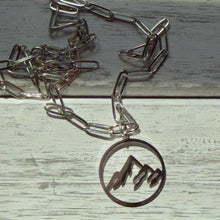 Load image into Gallery viewer, Mountain Pendant Necklace