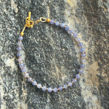 Load image into Gallery viewer, Delicate Faceted Tanzanite Bracelet