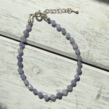 Load image into Gallery viewer, Delicate Faceted Tanzanite Bracelet