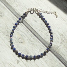 Load image into Gallery viewer, Delicate Faceted Lapis Lazuli Bracelet