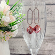 Load image into Gallery viewer, Pave Crystal Paperclip Earrings with Swarovski Crystal Drop (Copy)