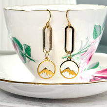Load image into Gallery viewer, Mountain Paperclip Earrings