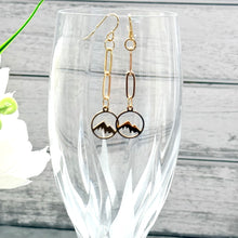 Load image into Gallery viewer, Mountain Paperclip Earrings