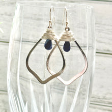 Load image into Gallery viewer, Lapis Lazuli Teardrop Earrings