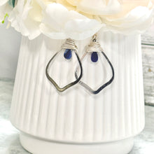 Load image into Gallery viewer, Lapis Lazuli Teardrop Earrings