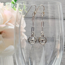 Load image into Gallery viewer, Wave Paperclip Chain Earrings