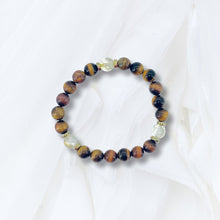 Load image into Gallery viewer, Wealth &amp; Prosperity - Tiger’s Eye Citrine &amp; Gold Plated Hematite - Adjustable