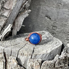 Load image into Gallery viewer, Blue Jade Wire Wrapped Ring - Wire Wrapped Ring