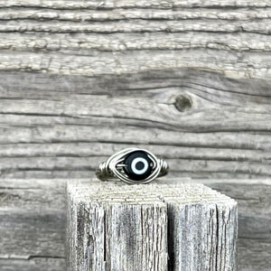 Evil Eye Wire Wrapped Ring - Wire Wrapped Ring