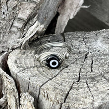 Load image into Gallery viewer, Evil Eye Wire Wrapped Ring - Wire Wrapped Ring