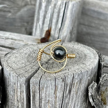 Load image into Gallery viewer, Hematite Moon Wire Wrapped Ring - Wire Wrapped Ring
