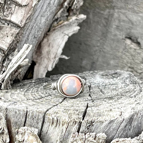 Jasper Wire Wrapped Ring - Wire Wrapped Ring