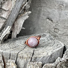 Load image into Gallery viewer, Lepidolite Wire Wrapped Ring - Wire Wrapped Ring