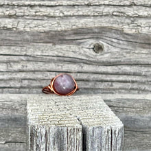 Load image into Gallery viewer, Lepidolite Wire Wrapped Ring - Wire Wrapped Ring