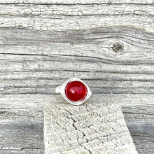 Load image into Gallery viewer, Red Quartz Wire Wrapped Ring - Wire Wrapped Ring