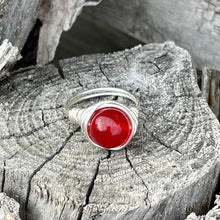 Load image into Gallery viewer, Red Quartz Wire Wrapped Ring - Wire Wrapped Ring