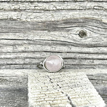 Load image into Gallery viewer, Rose Quartz Wire Wrapped Ring - Wire Wrapped Ring